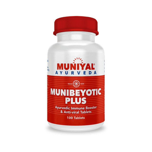 Munibeyotic Plus tablets from the Muniyal Ayurveda range