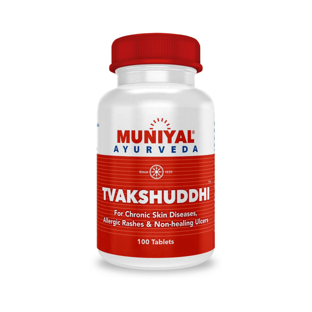 Tvakshuddhi tablets from the Muniyal Ayurveda range