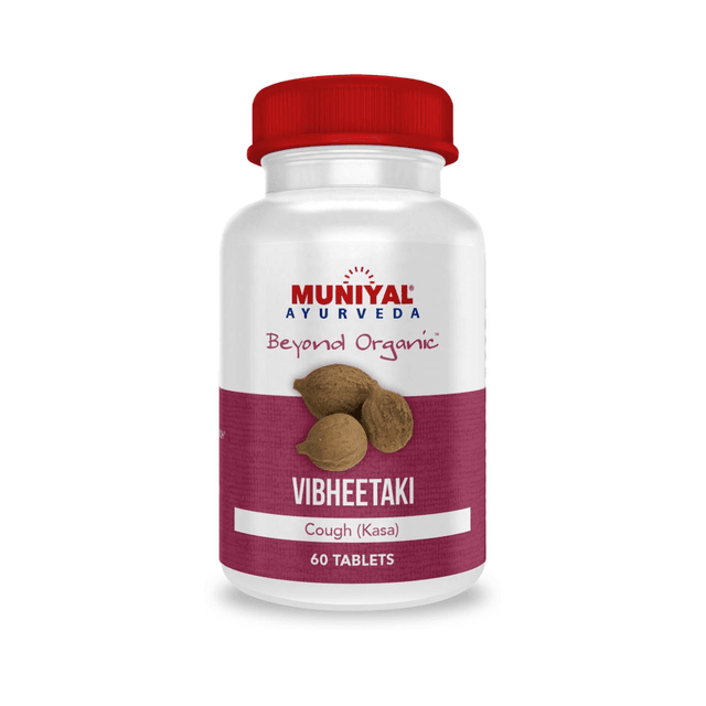 Vibheetaki tablets from the Muniyal Ayurveda range