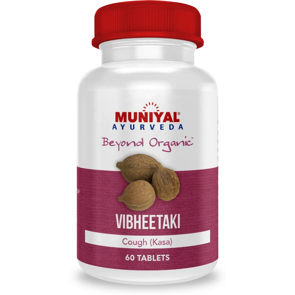 Vibheetaki tablets from the Muniyal Ayurveda range