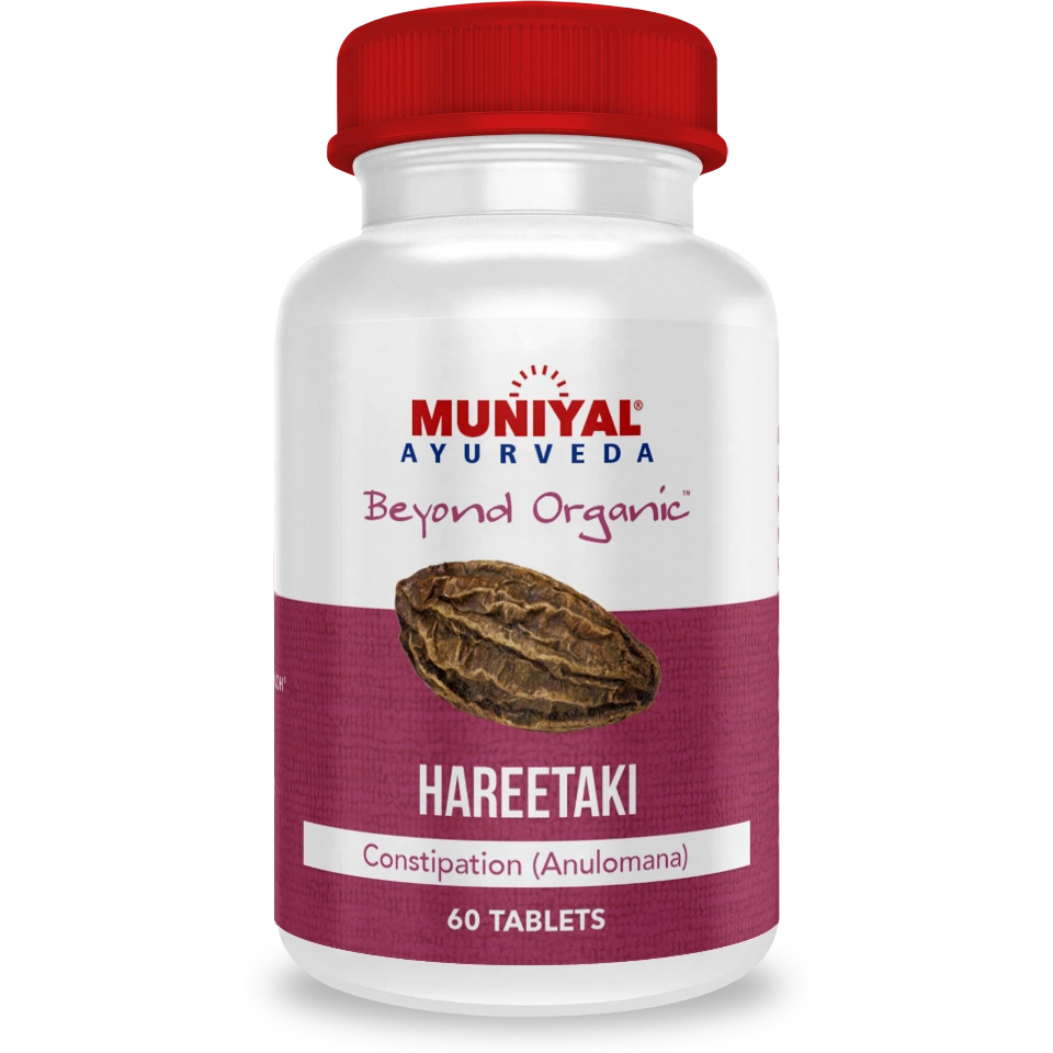 Hareetaki tablets from the Muniyal Ayurveda range