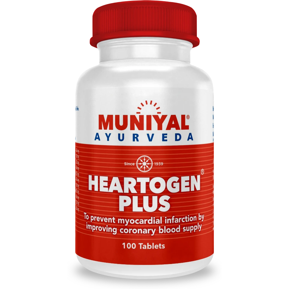 Heartogen Plus tablets from the Muniyal Ayurveda range
