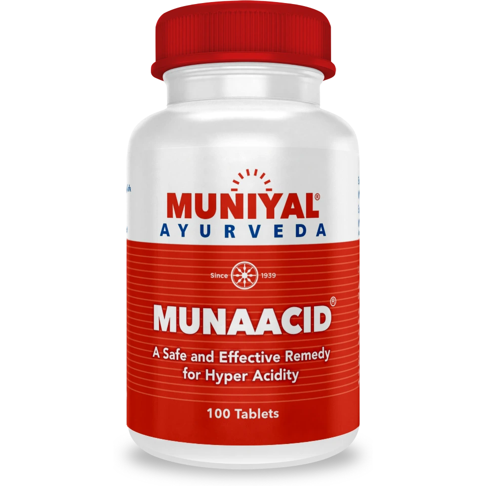 Munaacid tablets from the Muniyal Ayurveda range