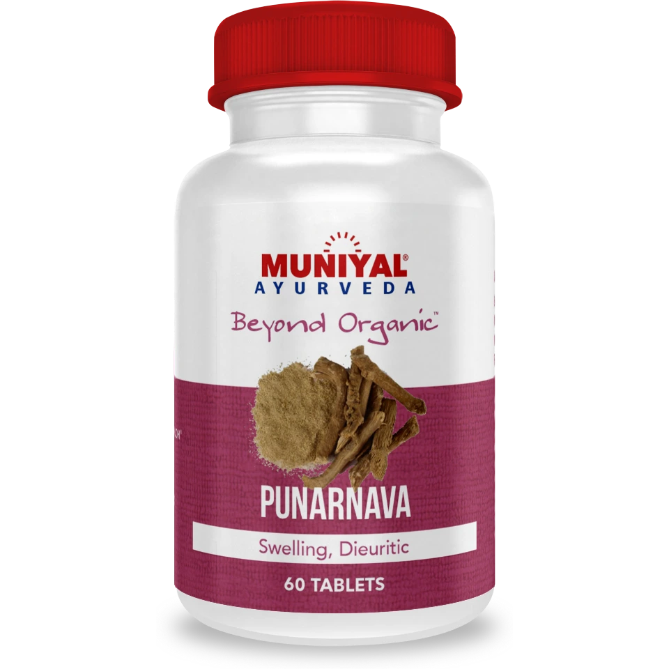 Punarnava tablets from the Muniyal Ayurveda range