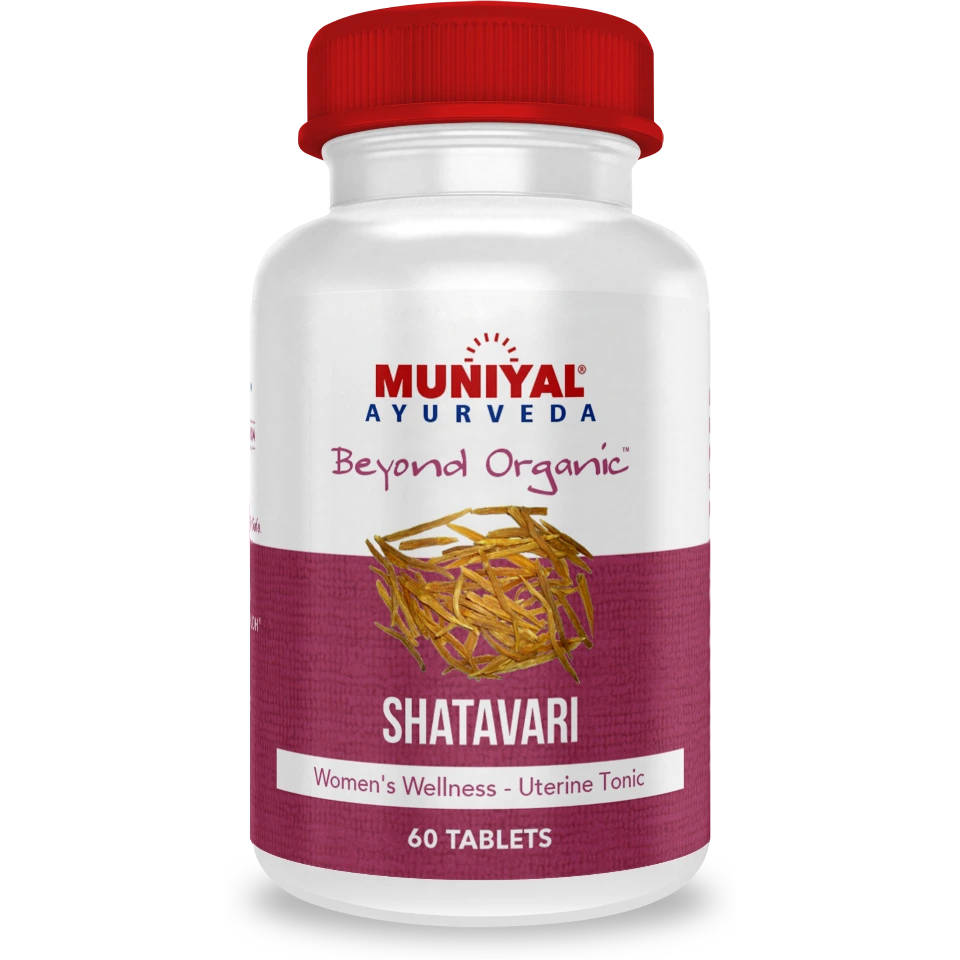 Shatavari tablets from the Muniyal Ayurveda range