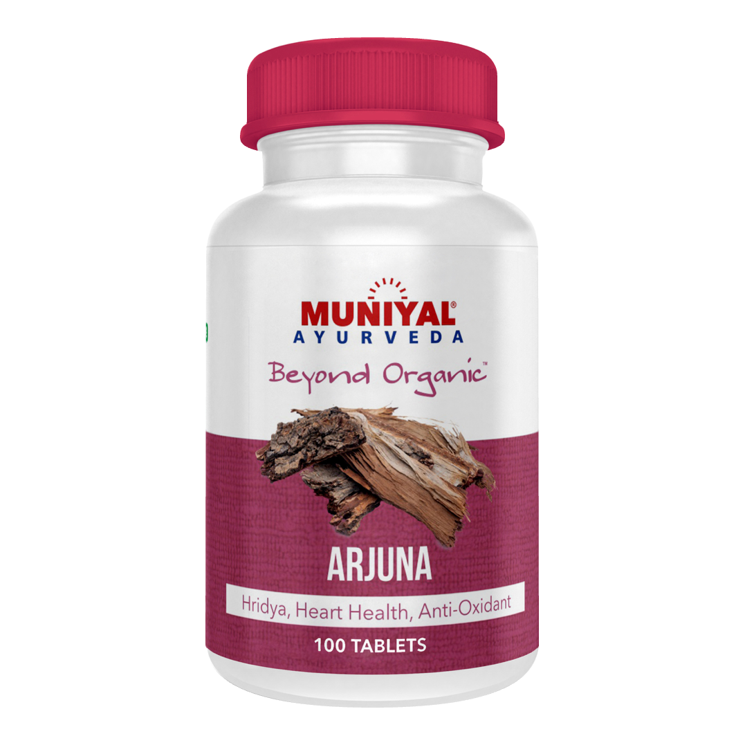 Arjuna Tablets — Muniyal Ayurveda product pack