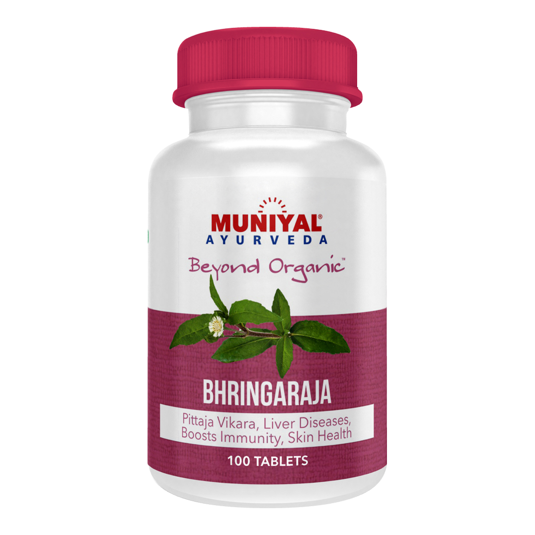 Bhringaraja Tablets — Muniyal Ayurveda product pack