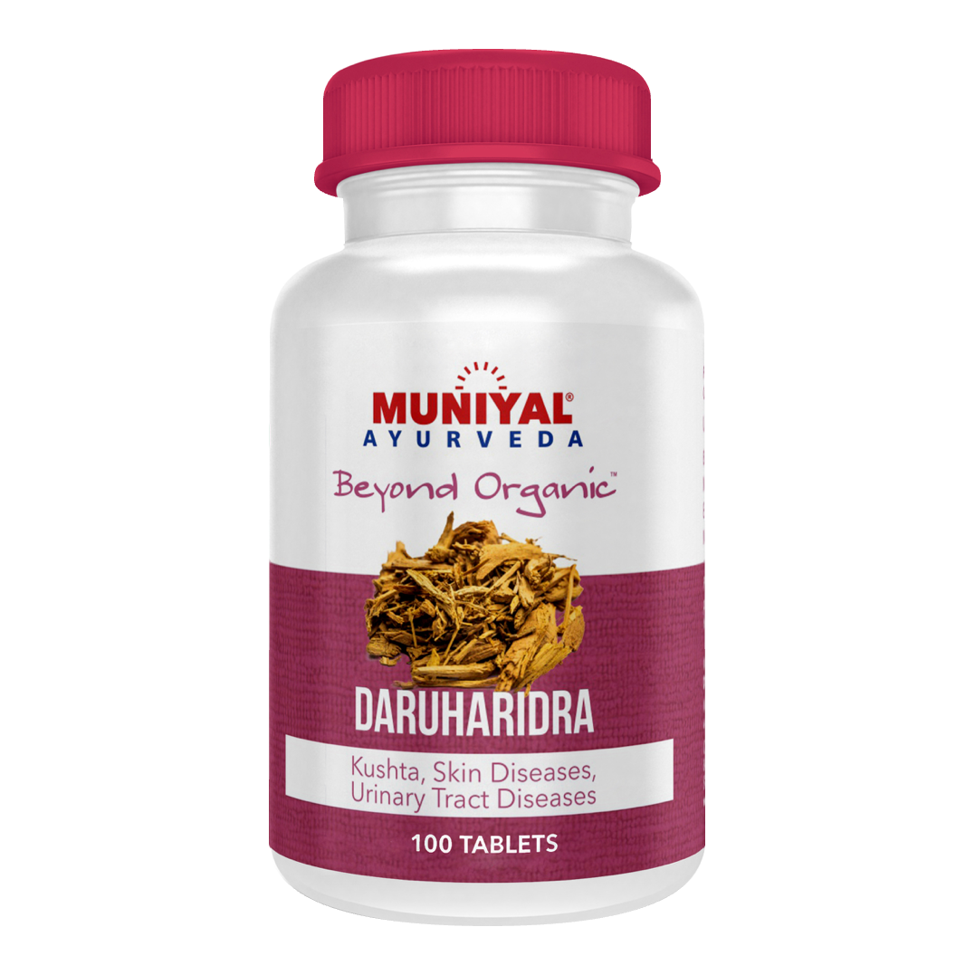 Daruharidra Tablets — Muniyal Ayurveda product pack