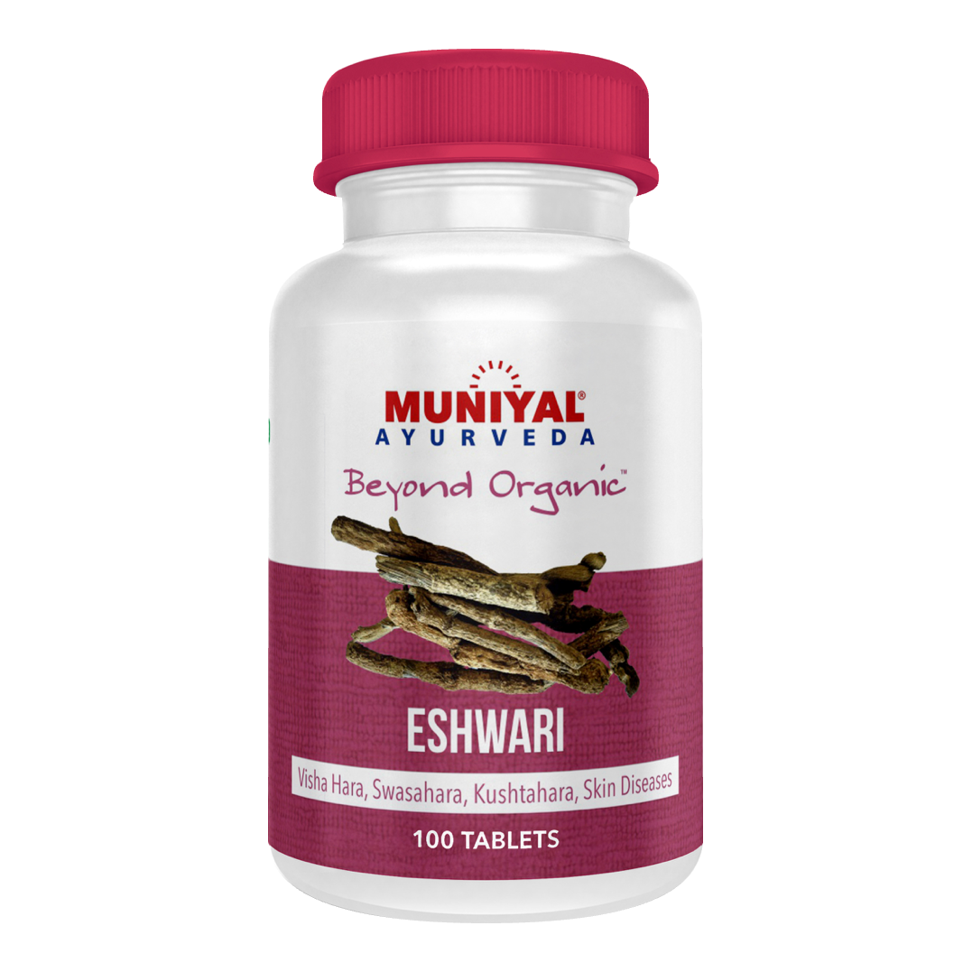 Eshwari Tablets — Muniyal Ayurveda product pack