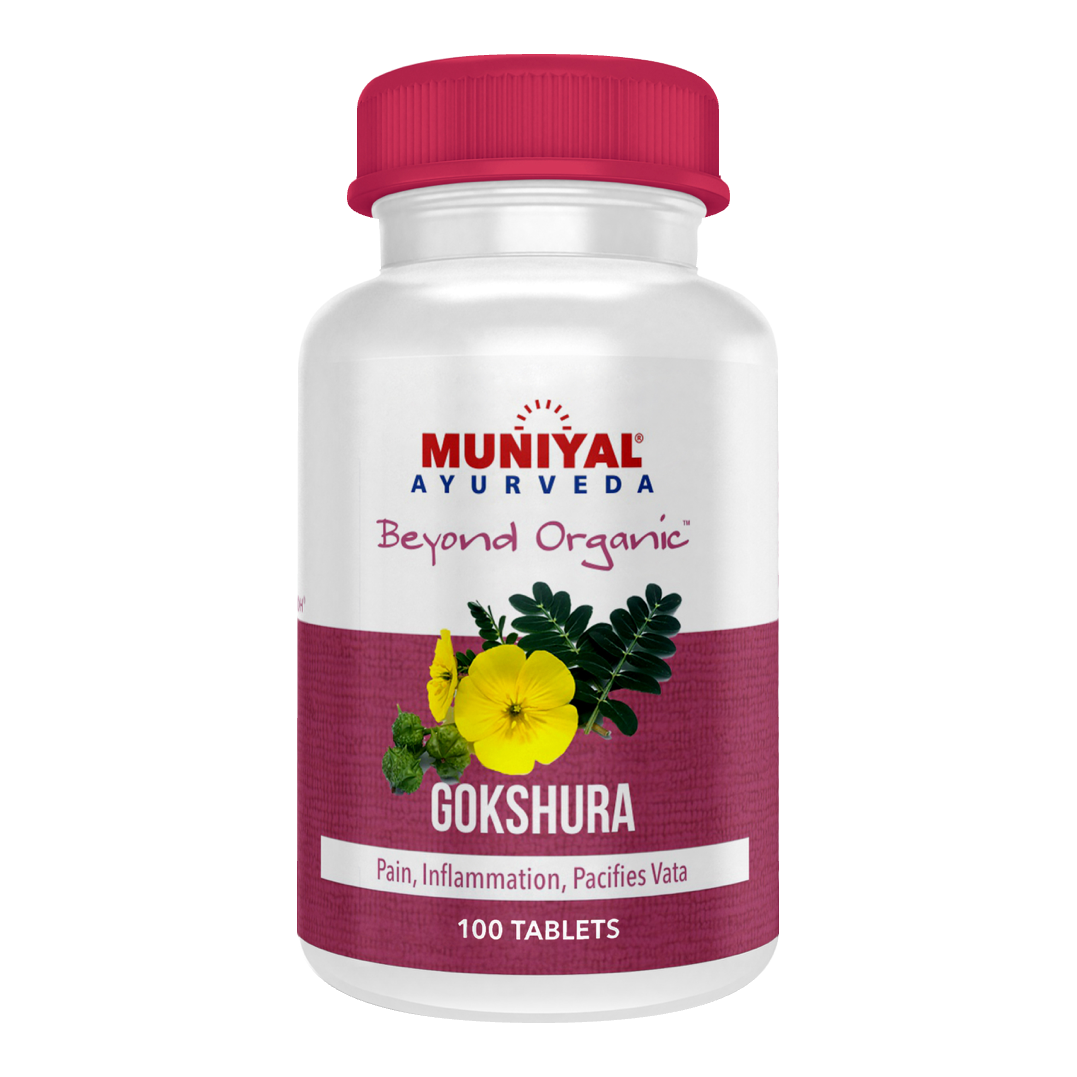 Gokshura Tablets — Muniyal Ayurveda 100-tablet pack