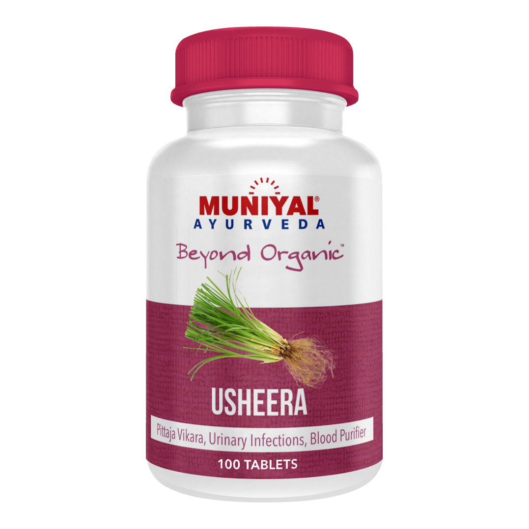 Usheera Tablets — Muniyal Ayurveda product pack